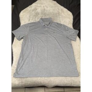 Vineyard Vines Performance Mens Gray Short Sleeve Polo Shirt Size XXL Striped